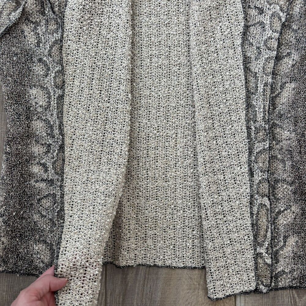 Alfred Dunner Womens Open Front Cardigan Size 1X Sparkle 3/4 Sleeves Lightweight - Picture 6 of 10
